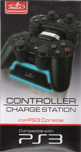 Brand New !! LED Blue Light Dual Charge Station for PS3 -  EARN FREE POSTAGE