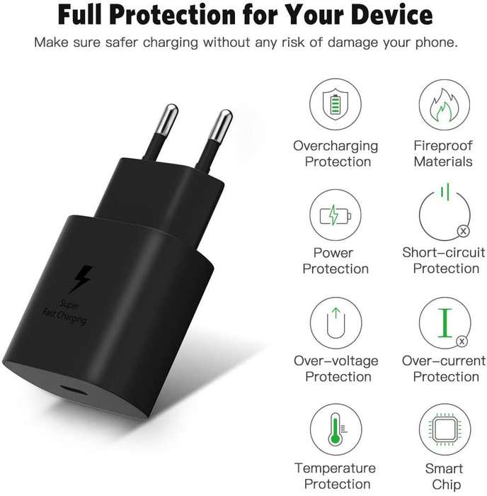 25W USB-C Super Fast Charger for Samsung