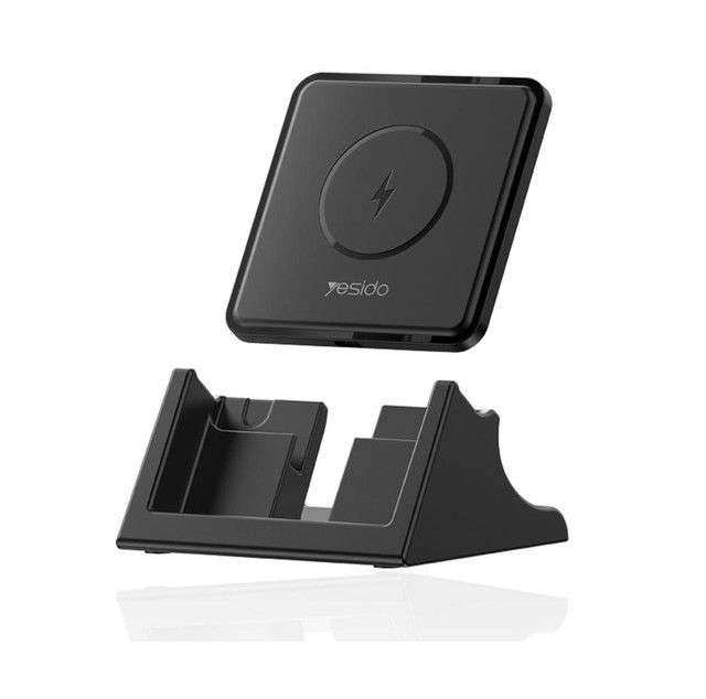 YESIDO DC15 15W Desktop Wireless Fast Charger with Detachable Phone Holder