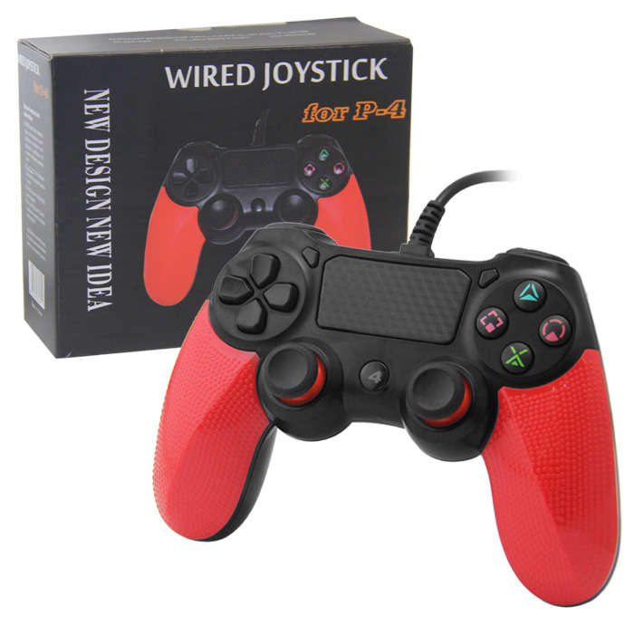 Wired Game Controller - Black And Red For PlayStation 4 PS4