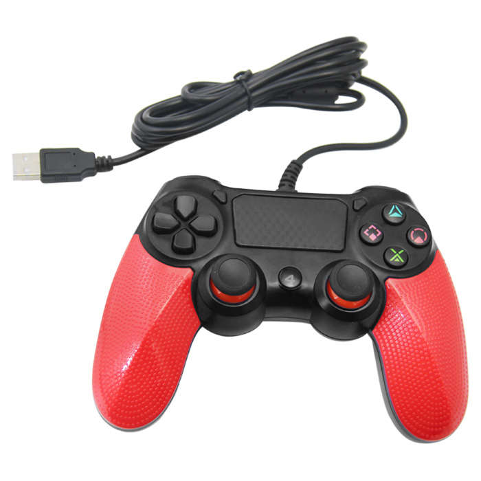 Wired Game Controller - Black And Red For PlayStation 4 PS4