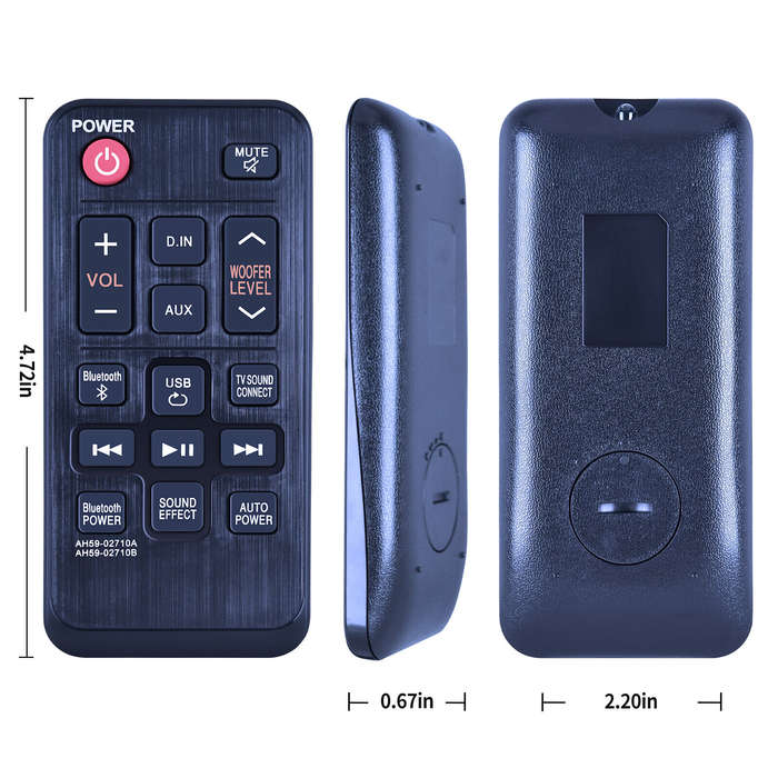 Replacement Remote Control AH59-02710A for Samsung Soundbar HWJ250 HW-J250
