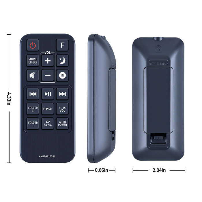 LG AKB74815321 Remote control for Soundbar SH5B SJ5Y SPJ5B-W SJ4Y SPJ47109