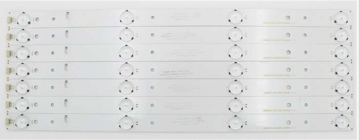 Sharp Hisense 43 inch TV replacement backlight strips (7 strips, 4 lights per strip) SVH420AA7_4L...
