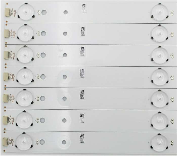 Sharp Hisense 43 inch TV replacement backlight strips (7 strips, 4 lights per strip) SVH420AA7_4L...