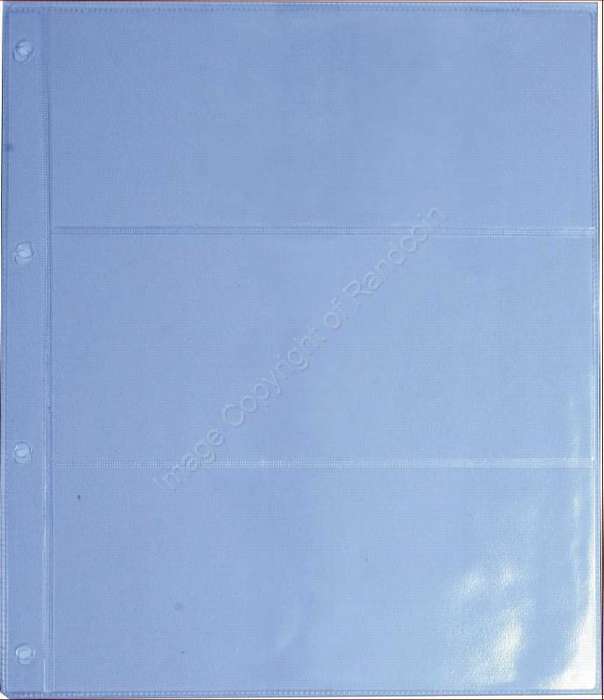 *#* A4 - Universal Banknote Album - Extra Pages. 3 Pocket Page *#*
