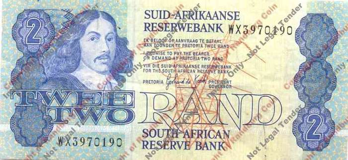 *#* GPC De Kock 3rd Issue - Two Rand WY Replacement Note VF *#*