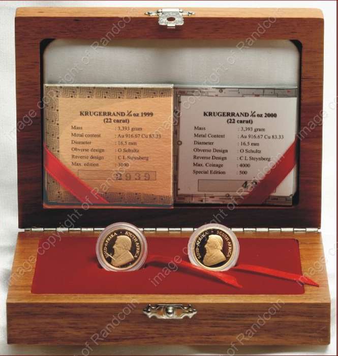 *#* SPRING DAY AUCTION! Krugerrand Proof Millenium Tenth oz Coin Set *#*