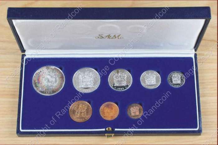 @@ LOW R1 start @@ *#* 1983 SA Proof Set in Original SA Mint box !!! *#*