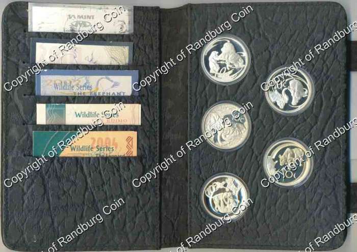 *#* Big5 Leather Wallet 10 Cents (1/2oz) Silver Set *#*