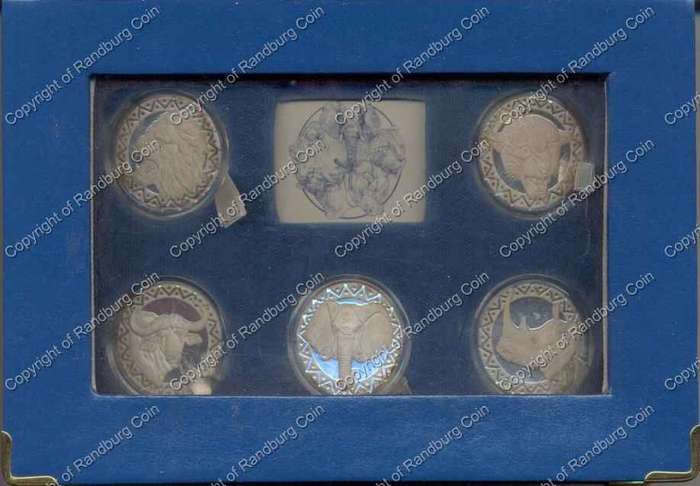 *#* Wildlife Proof Silver Medallion Set - SA Big 5 mintage 200 *#*