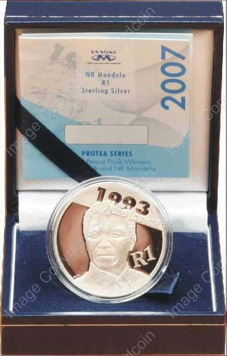 *#* SA Silver R1 Proof 2007 Nelson Mandela *#*