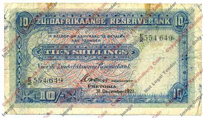 *#* WH Clegg - 1st Issue - Ten Shillings - VG - see description *#*