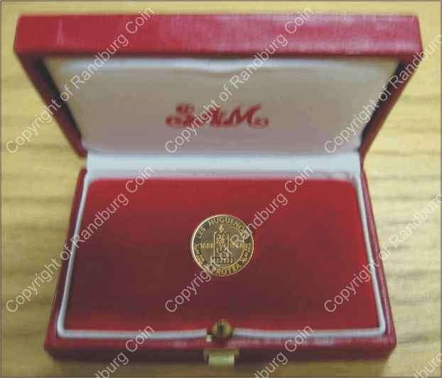 *#* 1988 Proof One Tenth oz Gold Protea Huguenots Mintage 2060 *#*