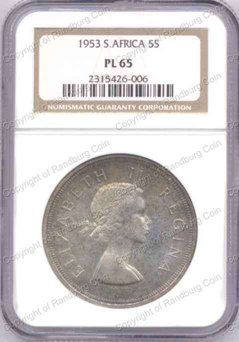 *#* 1953 NGC CROWN SLABBED PL 65 *#*