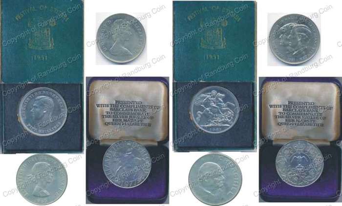 *#* Great Britain 4mixed crown size coins *#*