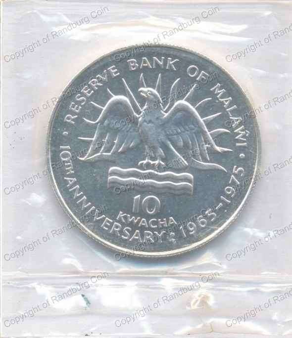 Malawi_1975_Silver_10_Kwacha_10th_Anniv_rev