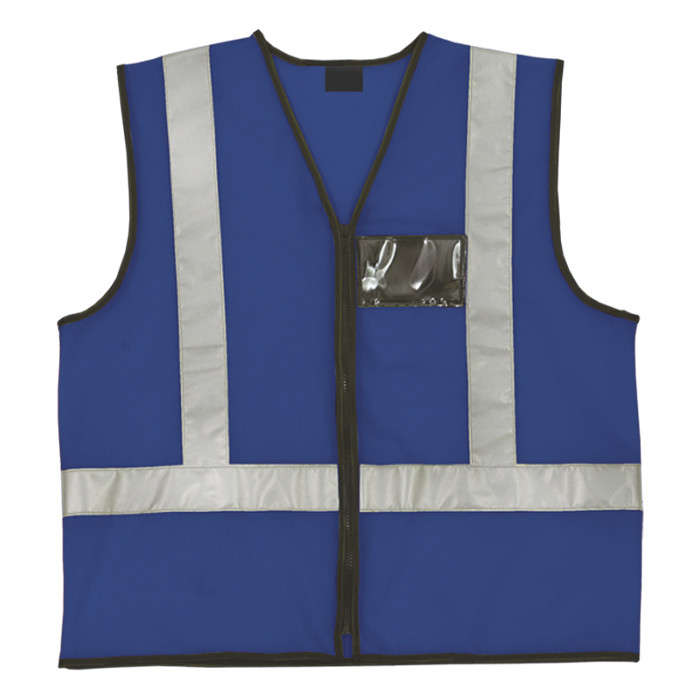 Reflective Jacket with Zip and ID Pouch - Various Colours Pink L