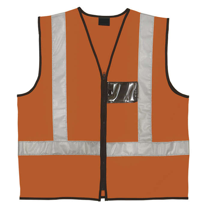 Reflective Jacket with Zip and ID Pouch - Various Colours Pink L