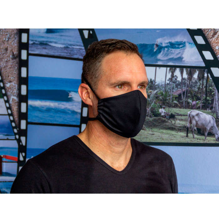 Reuseable and Washable Polyester Face Mask with Filter - Black