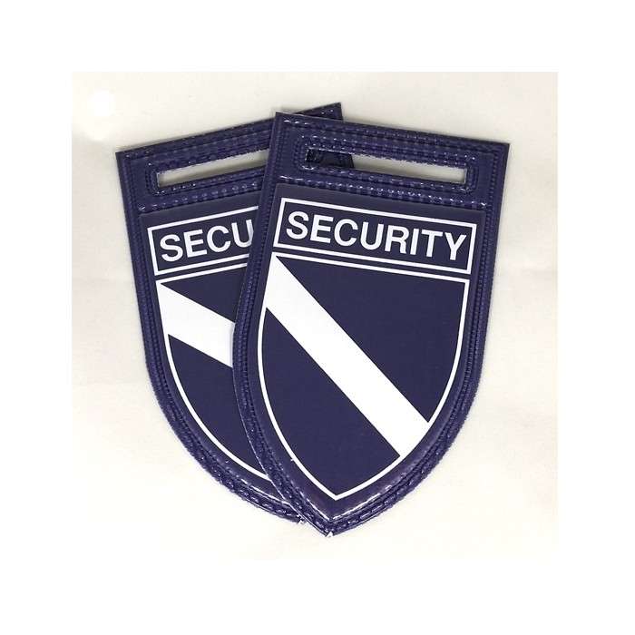PVC "SECURITY" Flash - Set of 2 - Various Colours Red