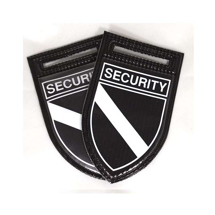PVC "SECURITY" Flash - Set of 2 - Various Colours Red