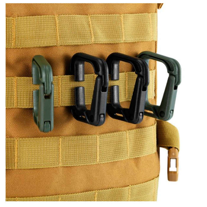 TacSpec Molle Plastic D Hanger - Various Black