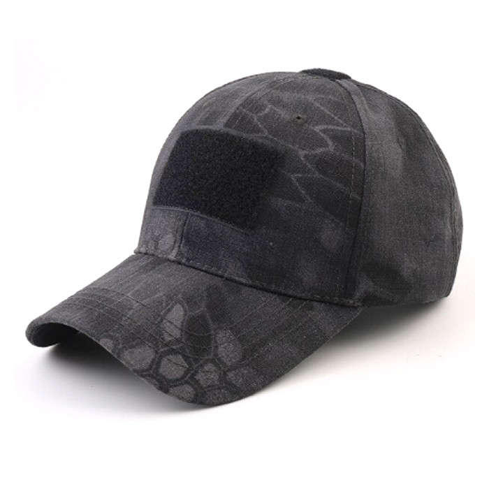 TacSpec Tactical Cap with Velcro - Various Black