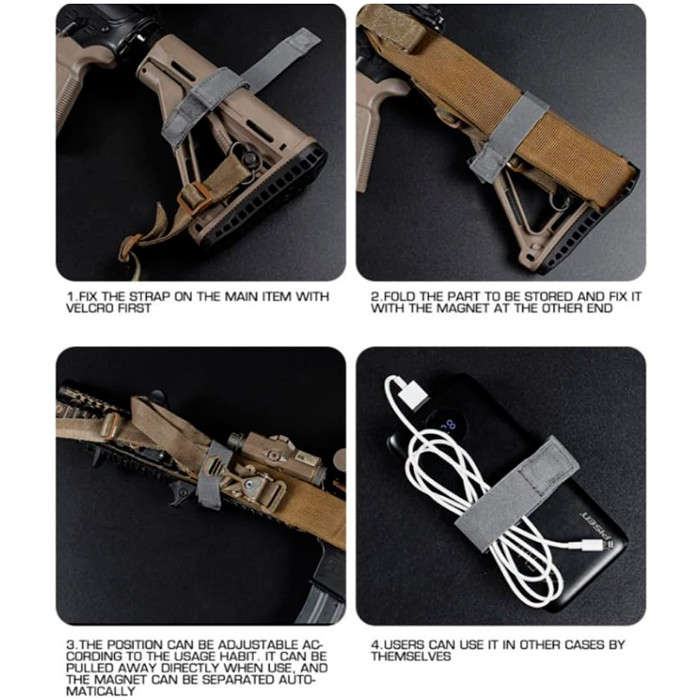 TacSpec Magnetic Sling Retention Strap/Keeper - Ranger Green