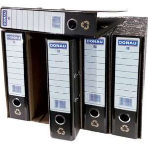 LEVER ARCH FILE DUST COVER A4 BLACK