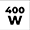 Power consumption: 400 W