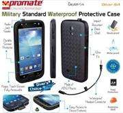 Promate Diver.S4-IP68 approved waterproof and shockproof case for Samsung Galaxy S4-Waterproof headp