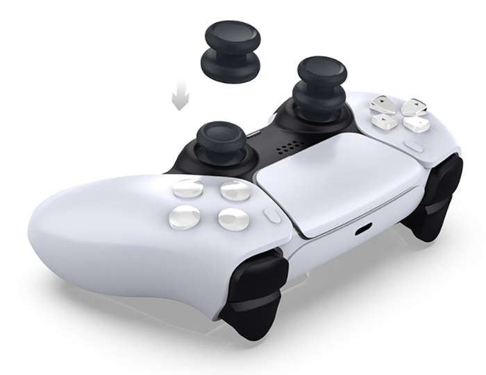 PS5 Controller Dobe Raised Performance Thumbstick Extenders FPS BLACK