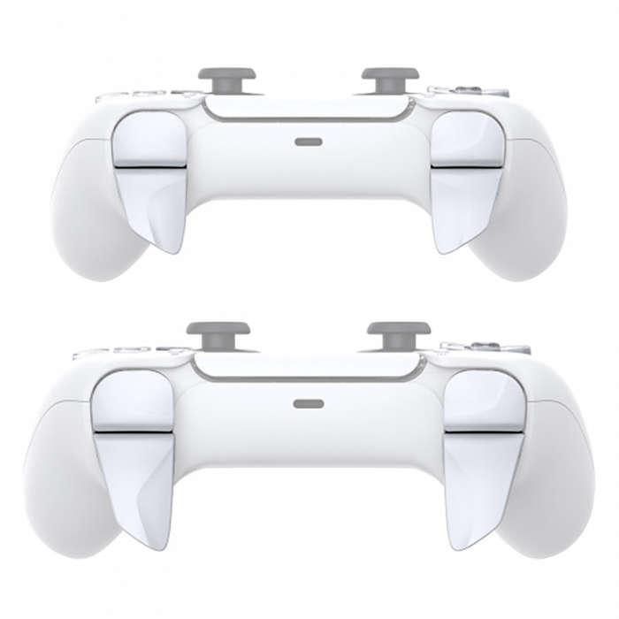 PS5 Dualsense Controller 2 Pairs Shoulder Buttons Extension Triggers Solid White