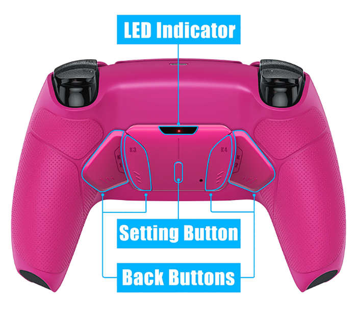 PS5 Original New Dualsense Revolution Edition Controller With 4 Back Buttons + Rubberized  Grips ...