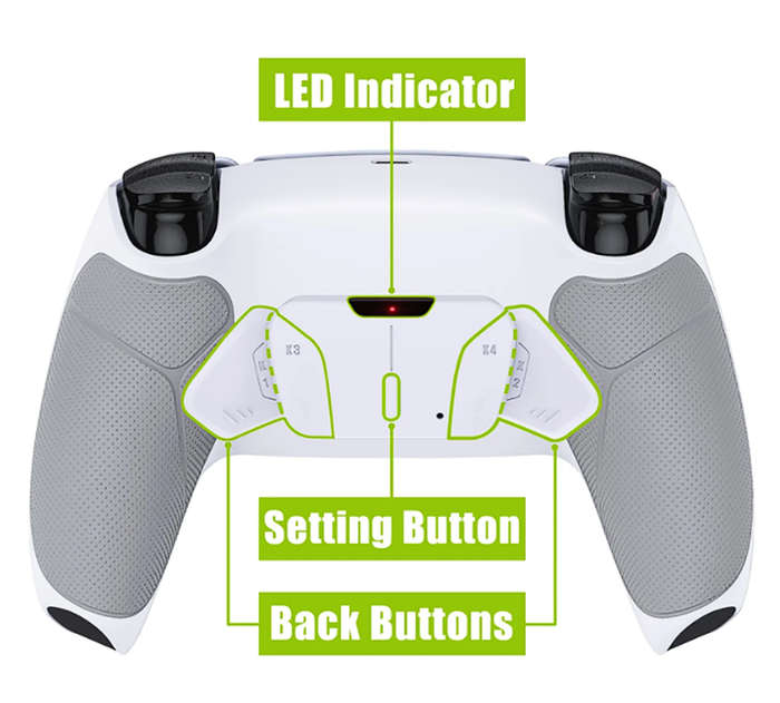 PS5 Original New Dualsense Revolution Edition Controller With 4 Back Buttons + Rubberized  Grips ...
