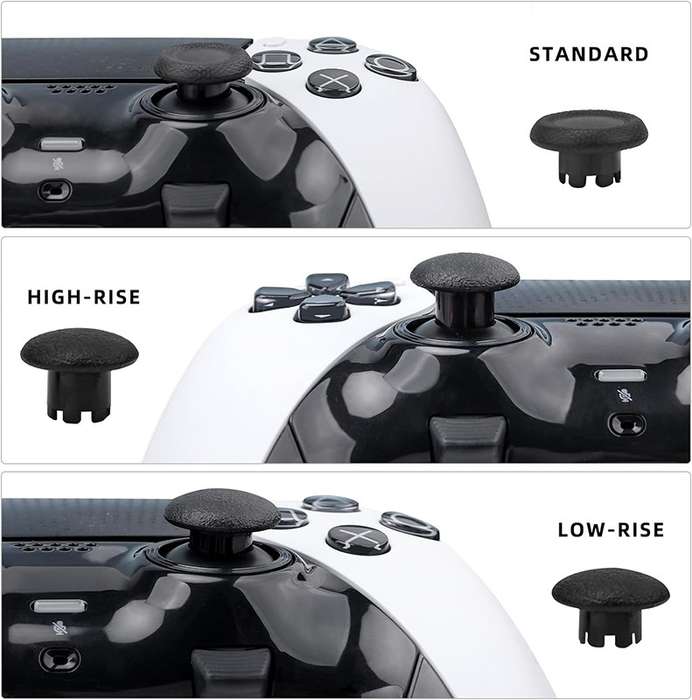 PS5 Dualsense Edge Interchangeable Performance Thumbsticks Black