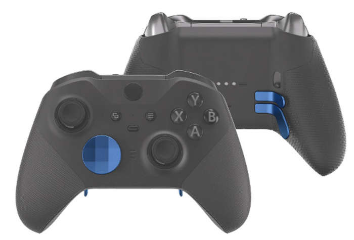 XBOX One Elite / Elite Series 2 Controller Paddle Kit Metallic Neptune Blue