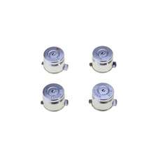 9mm ABXY Bullet Shell Button Mod Kit for PS4 PS3 PS2 Controller Joystick Silver