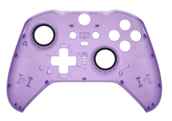 XBOX Elite V2 Controller Front Faceplate Clear Purple