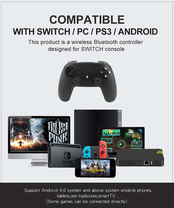 Nintendo Switch Bluetooth Wireless Controller Black