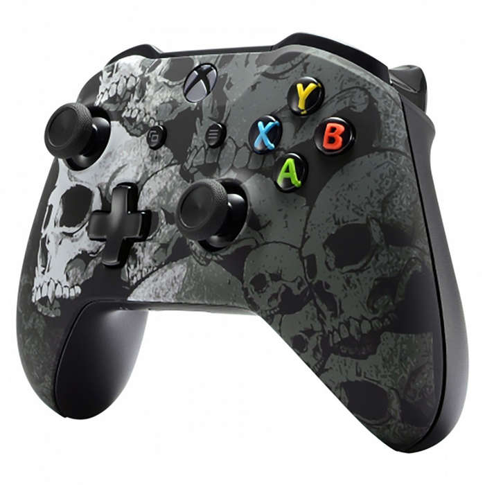 XBOX ONE S Controller Front Faceplate Art Series Skulls