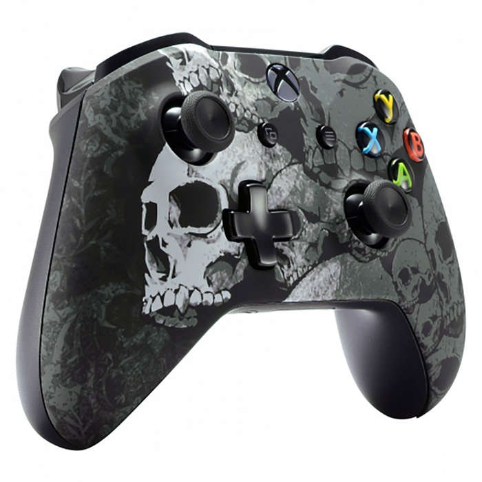 XBOX ONE S Controller Front Faceplate Art Series Skulls