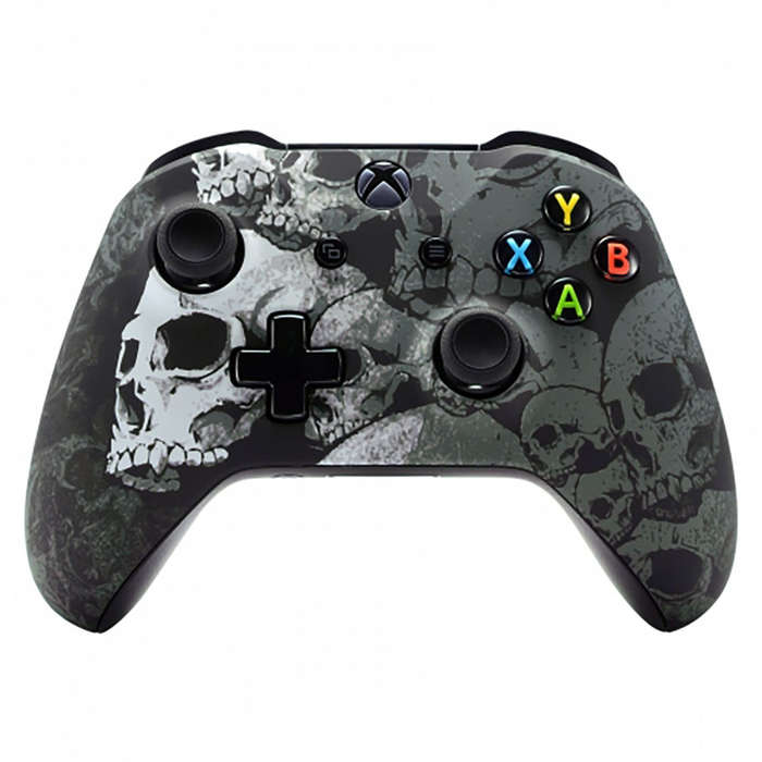 XBOX ONE S Controller Front Faceplate Art Series Skulls