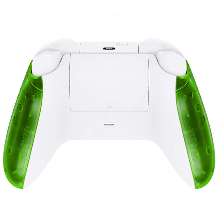 XBOX SERIES S/X Controller Front Faceplate With Side Rails Clear Green