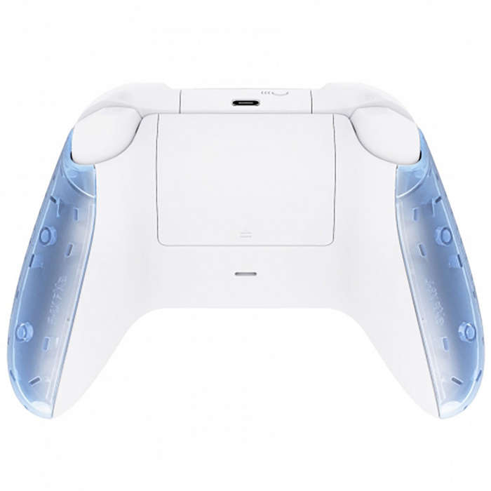 XBOX SERIES S/X Controller Front Faceplate With Side Rails Clear Glacier Blue