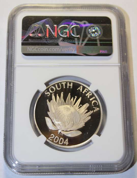 2004 1 RAND DEMOCRACY ANNIVERSARY NGC GRADED PF69 UC