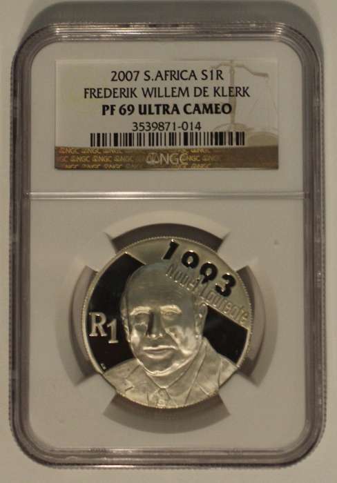 2007 1 RAND DE KLERK NGC GRADED PF69 UC