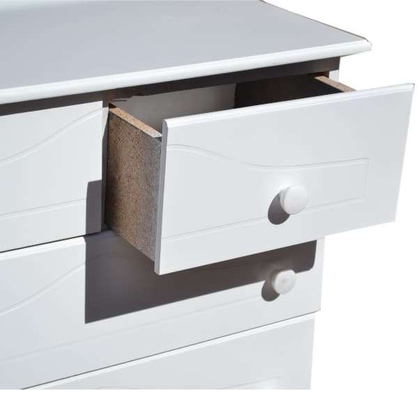 5 Drawer - Chest of drawer - White - 3 Big, 2 small drawers