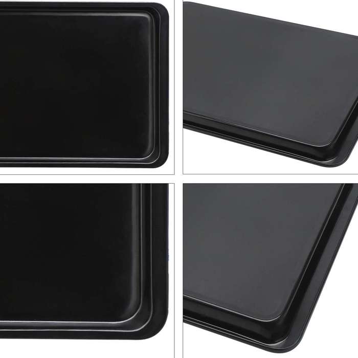 2 Pack Cookie Sheet Set Nonstick Carbon Steel Oven Baking Pans
